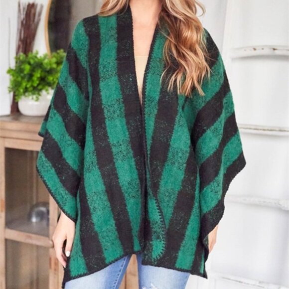 Casual Emerald Green / Black Buffalo Checkered Sha - Picture 5 of 6